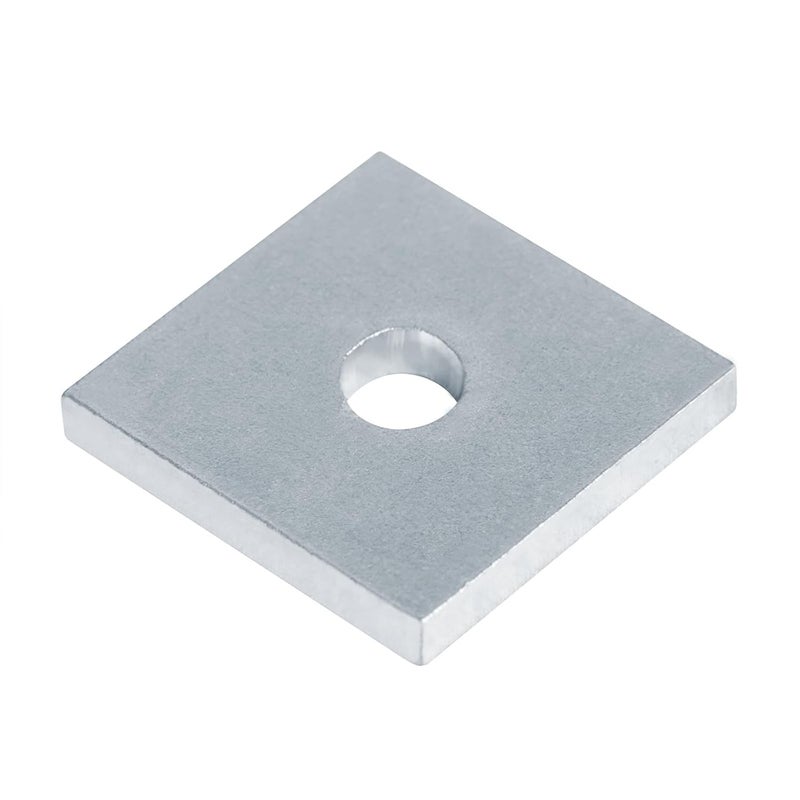 OTTFF 20 Pack Square Strut Washer Plate, 1/4" Bolt Size, Fit 1-5/8" Strut Channel, 7/32" Thick - Image 4